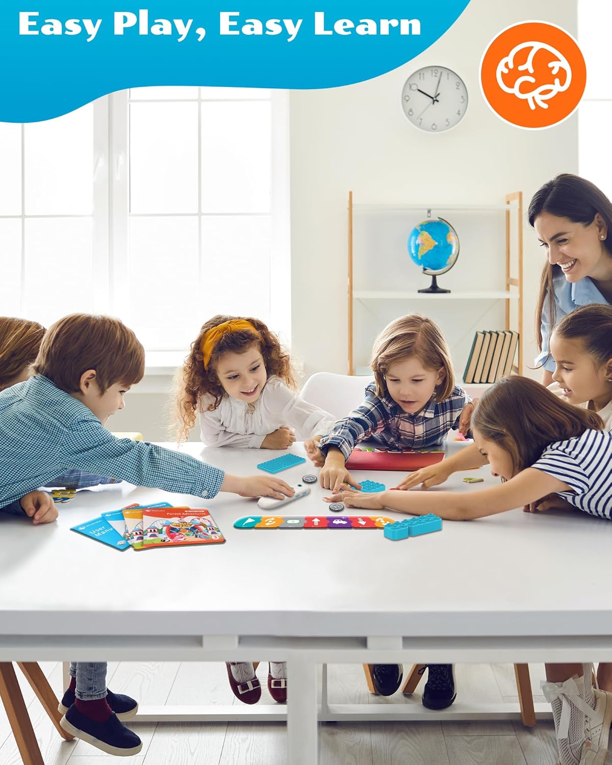 Robot de codificación B3 Pro – Kit robótico STEM 24 en 1 para niños de 4 a 6 años  Bolígrafo de codificación sin pantalla y tarjetas  Educación STEM