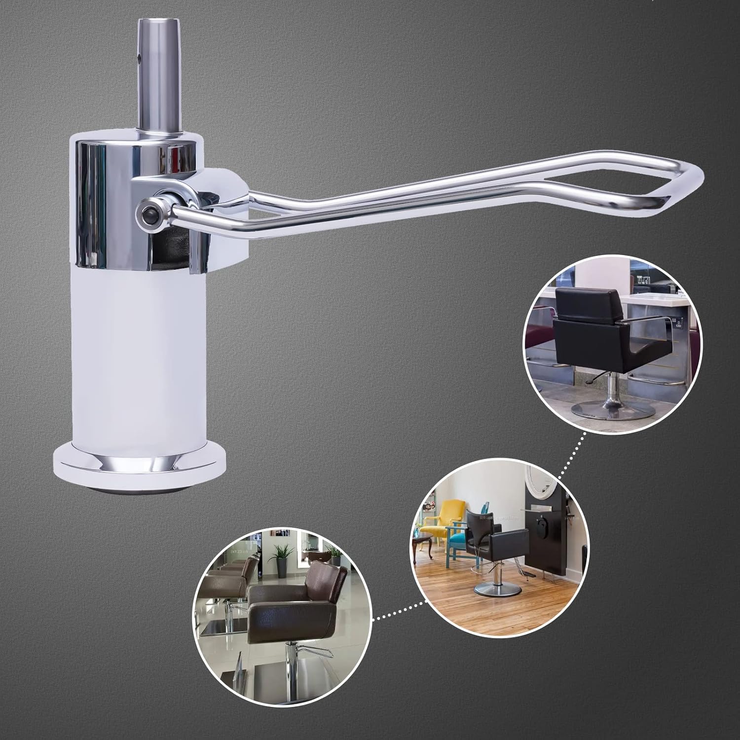 Pieza de repuesto de bomba hidráulica para silla de peluquería, capacidad de peso de 440440.9 lbs, altura ajustable de 3.35 pulgadas, patrón de 6