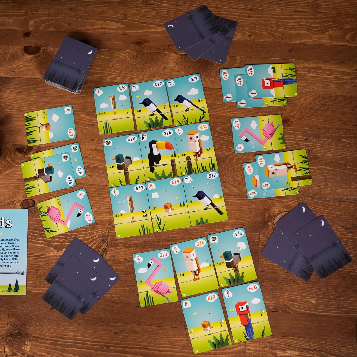Pandasaurus Games CuBirds – Juego de cartas – Reúne y organiza pájaros para ganar! Juego de estrategia de construcción de rebaño, divertido juego