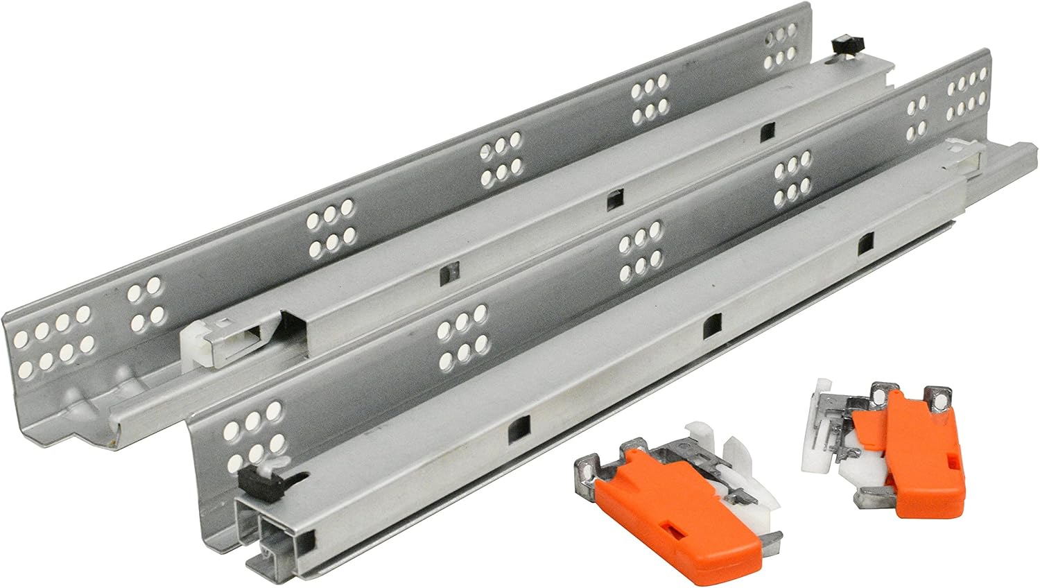 Silverline SFUS – Armario de extensión completa de 18 pulgadas con cierre suave y 6 pares de disparadores de zinc