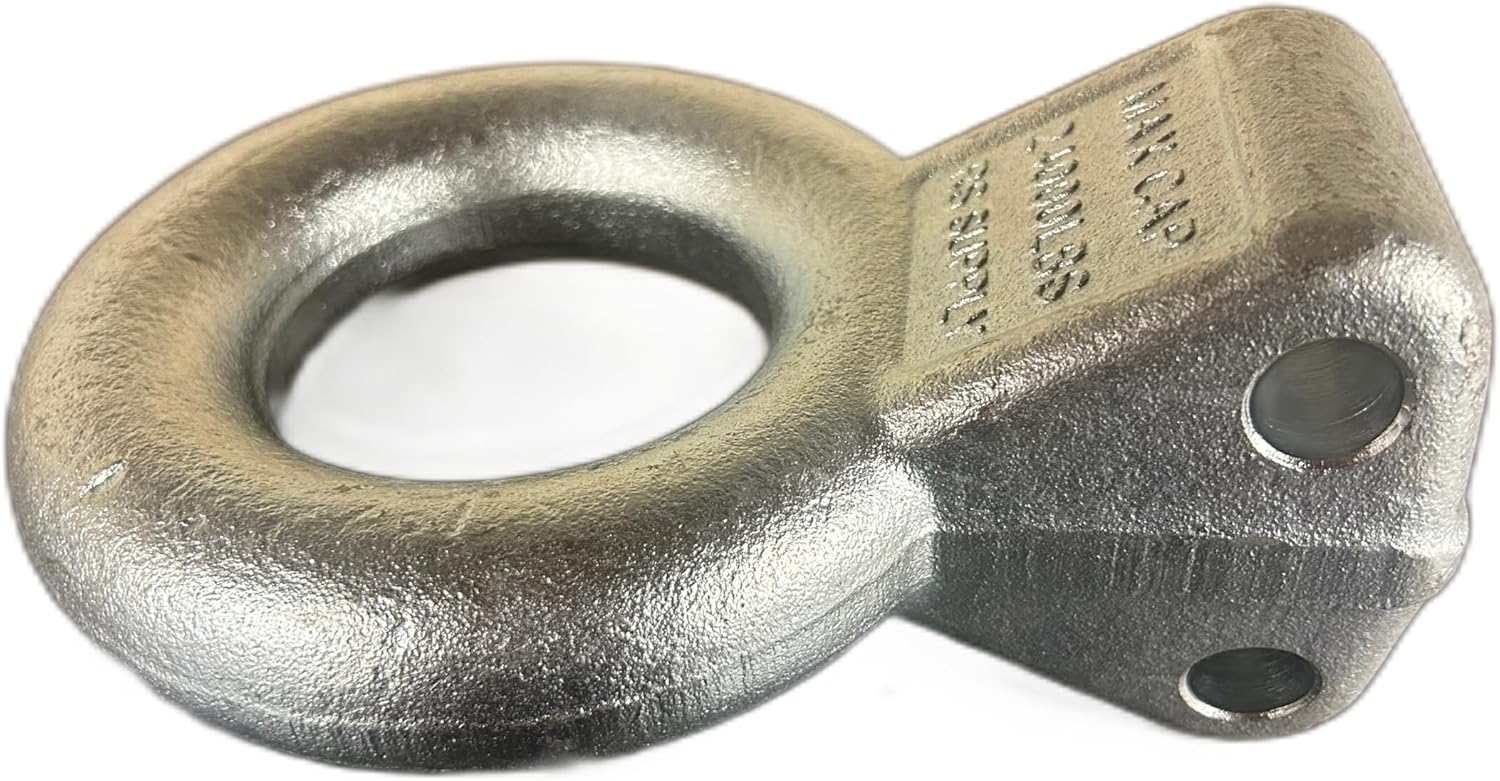 Anillo de lunette de acero chapado en zinc, diámetro interior de 3 pulgadas, 24,000 libras, requiere montaje en canal