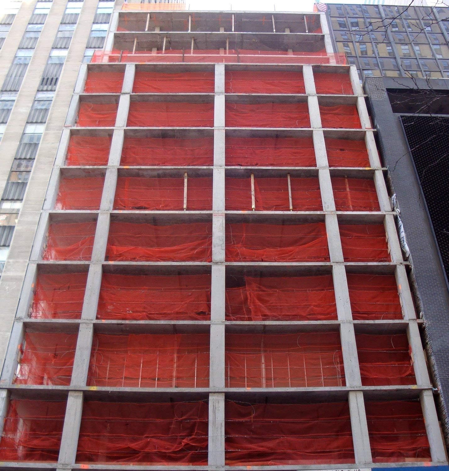 Red de seguridad para desechos naranja ignífuga (5.6 pies x 150 pies, naranja)