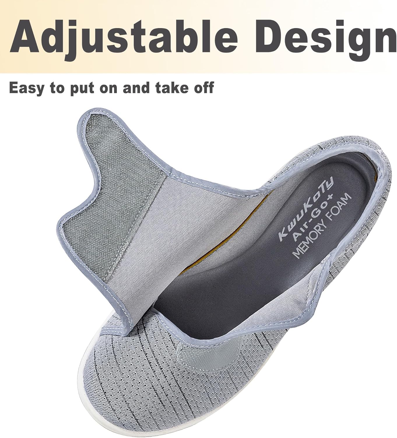 Women’s Wide Diabetic Shoes with Air Cushion  Relax Series, Comfort for Swollen Feet, Bunions, Edema  Size 6-11.5
