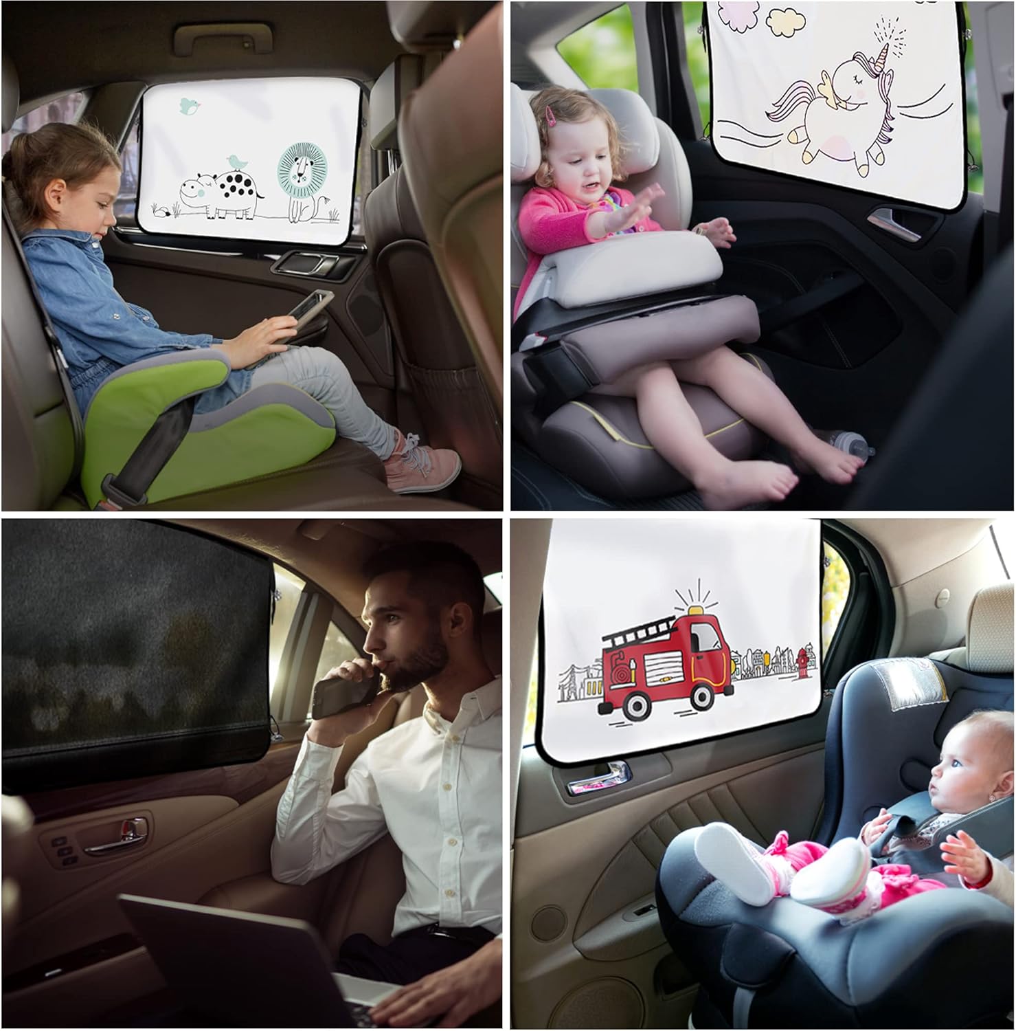ggomaART – Cortina parasol magnética universal para ventana lateral de automóvil, para bebés y niños