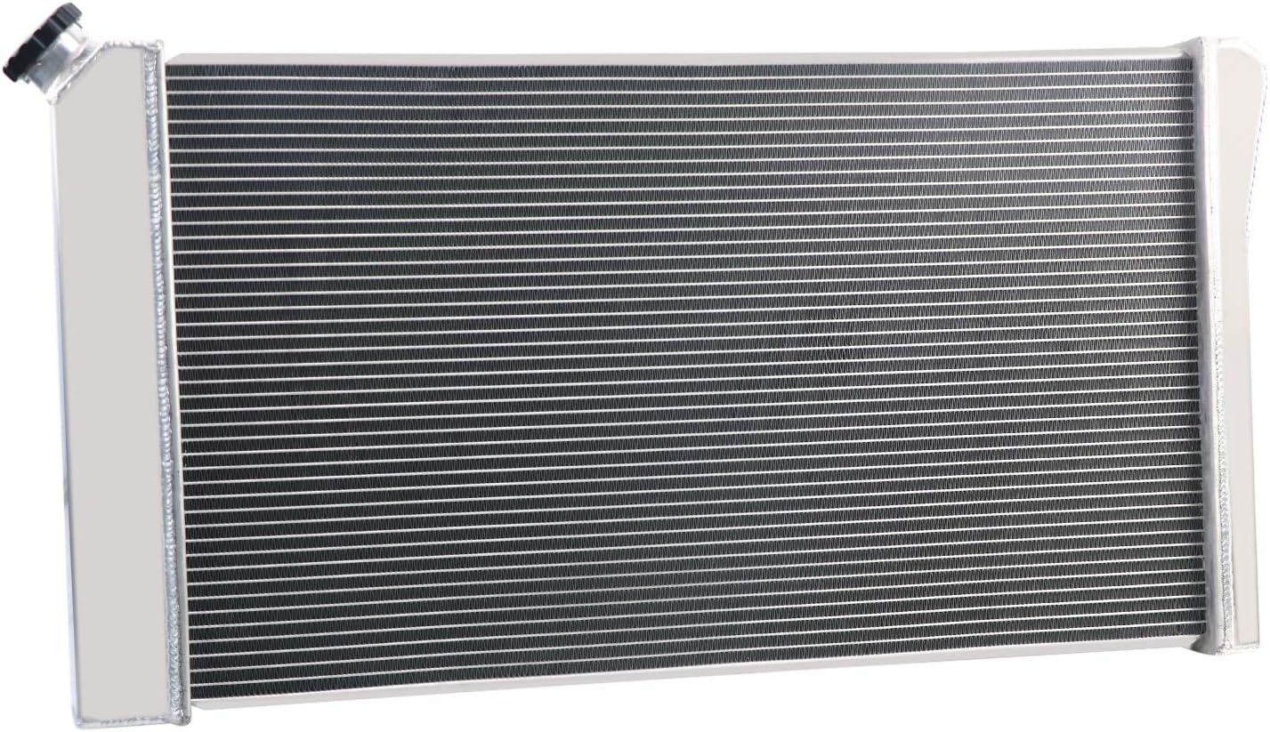 Rubivel Radiador de tractor compatible con 1992-1993 Buick Roadmaster 1991-1993 Chevy Caprice Oldsmobile 5.7L V8, radiador de aluminio de 3 filas