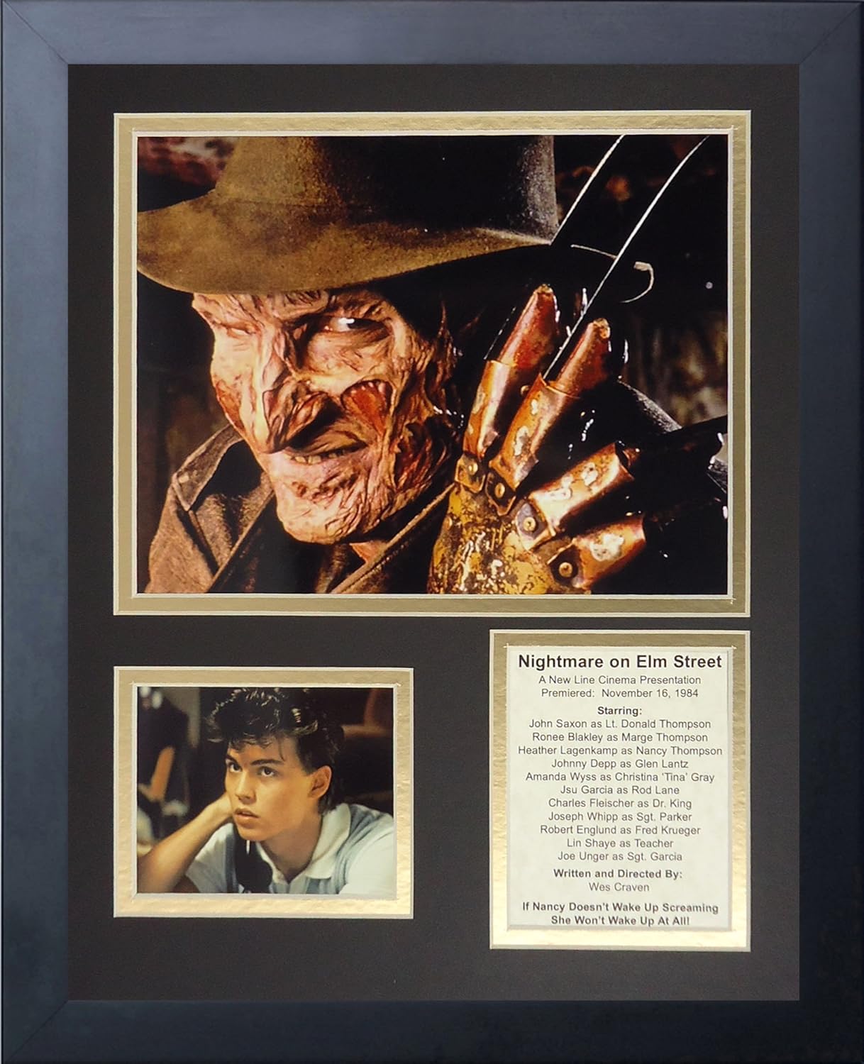 Legends Never Die “Pesadilla en Elm Street Collage de fotos enmarcado, 11 x 14 pulgadas