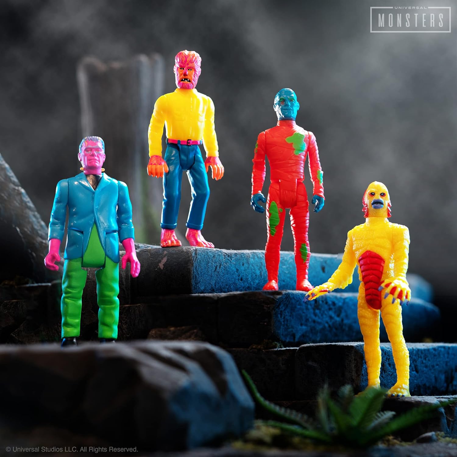Super7 Universal Monsters The Wolf Man (colores de disfraz) – Figura de acción universal de películas de monstruos de 3.75 pulgadas, coleccionables