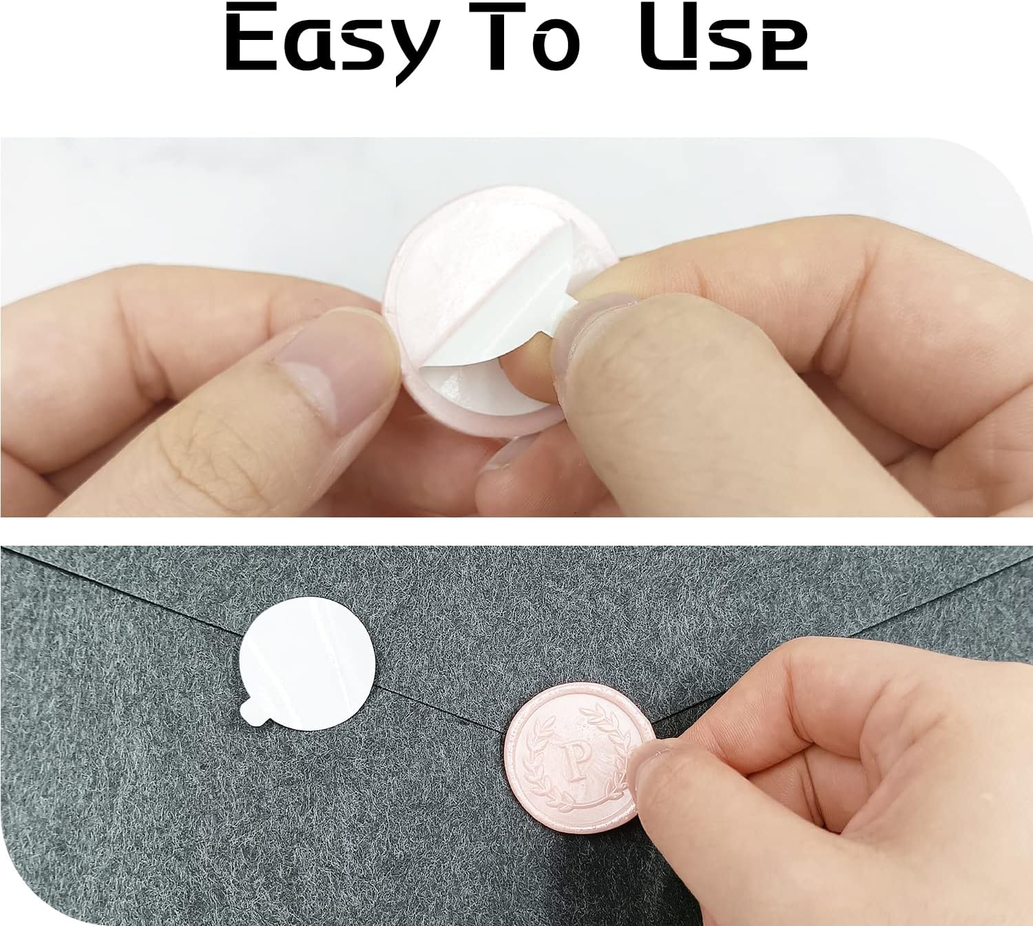100 calcomanías adhesivas de cera con letra C, hechas a mano, sin necesidad de sellar, rasgar y usar calcomanías de cera para invitaciones de boda,