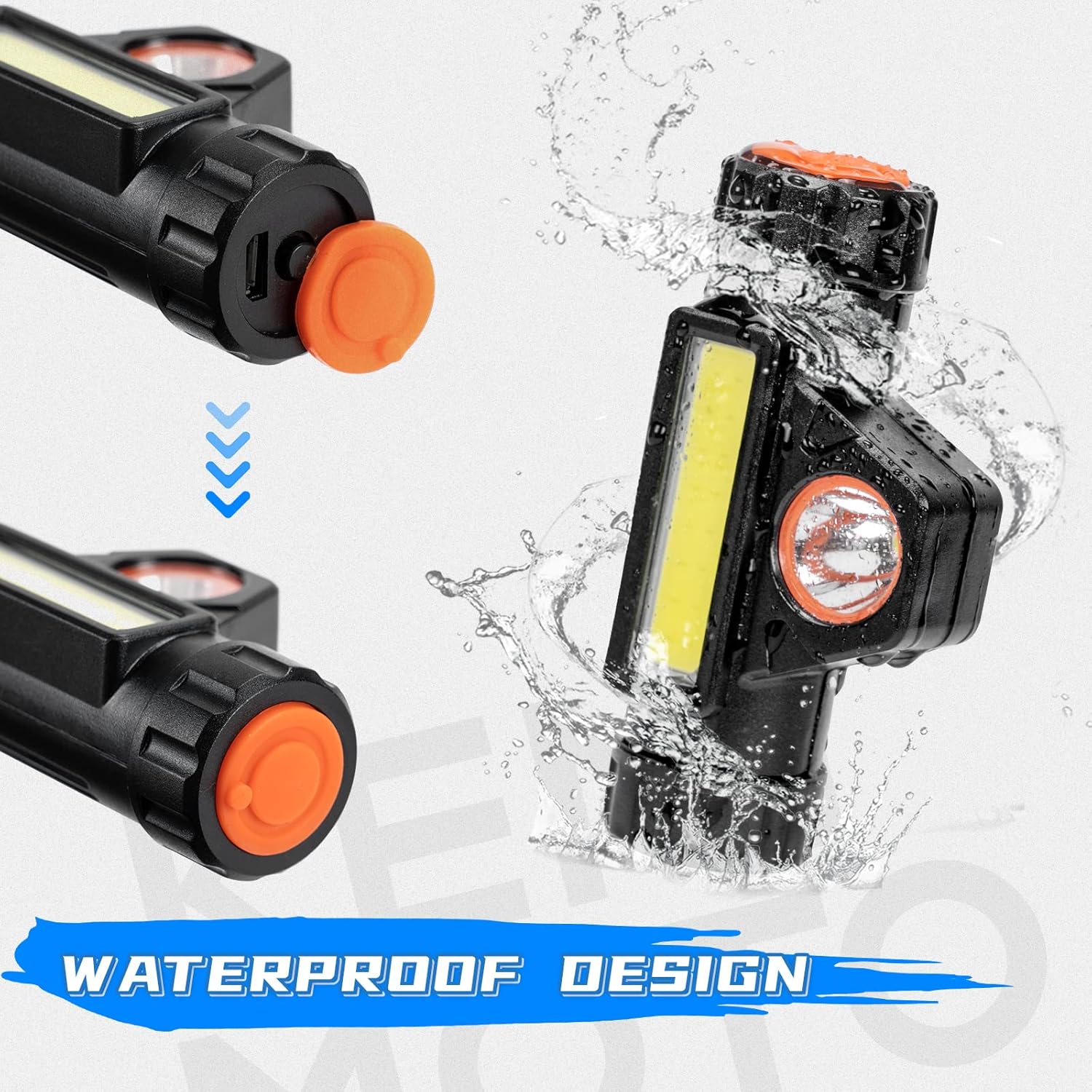 KEMIMOTO Mango de agarre UTV con luz de cúpula, se adapta a barra antivuelco de 1.75 a 2 pulgadas compatible con Polaris Slingshot RZR Can Am X3