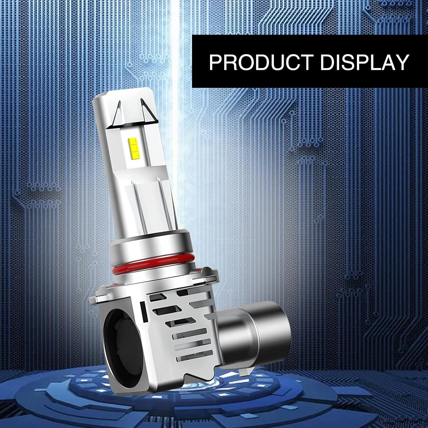 QODOLSI 2 bombillas de coche 9005HB3, kits de bombillas de coche superbrillantes de 6500 K, luz antiniebla de luz blanca, luz alta de aluminio,