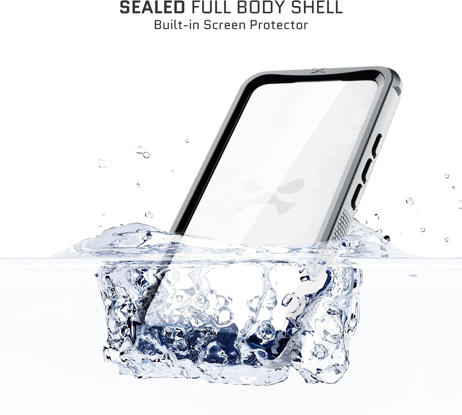 Ghostek Funda impermeable náutica para Apple iPhone 15 Pro Max con clip para cinturón, protector de pantalla y cámara, compatible con MagSafe,