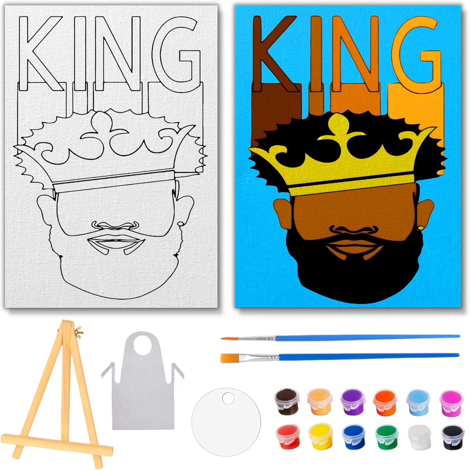 Kit de pintura y sorbo para adultos, kit de sorbo y pintura para la noche de cita de adultos, kit de pintura para parejas noche de cita, kits de