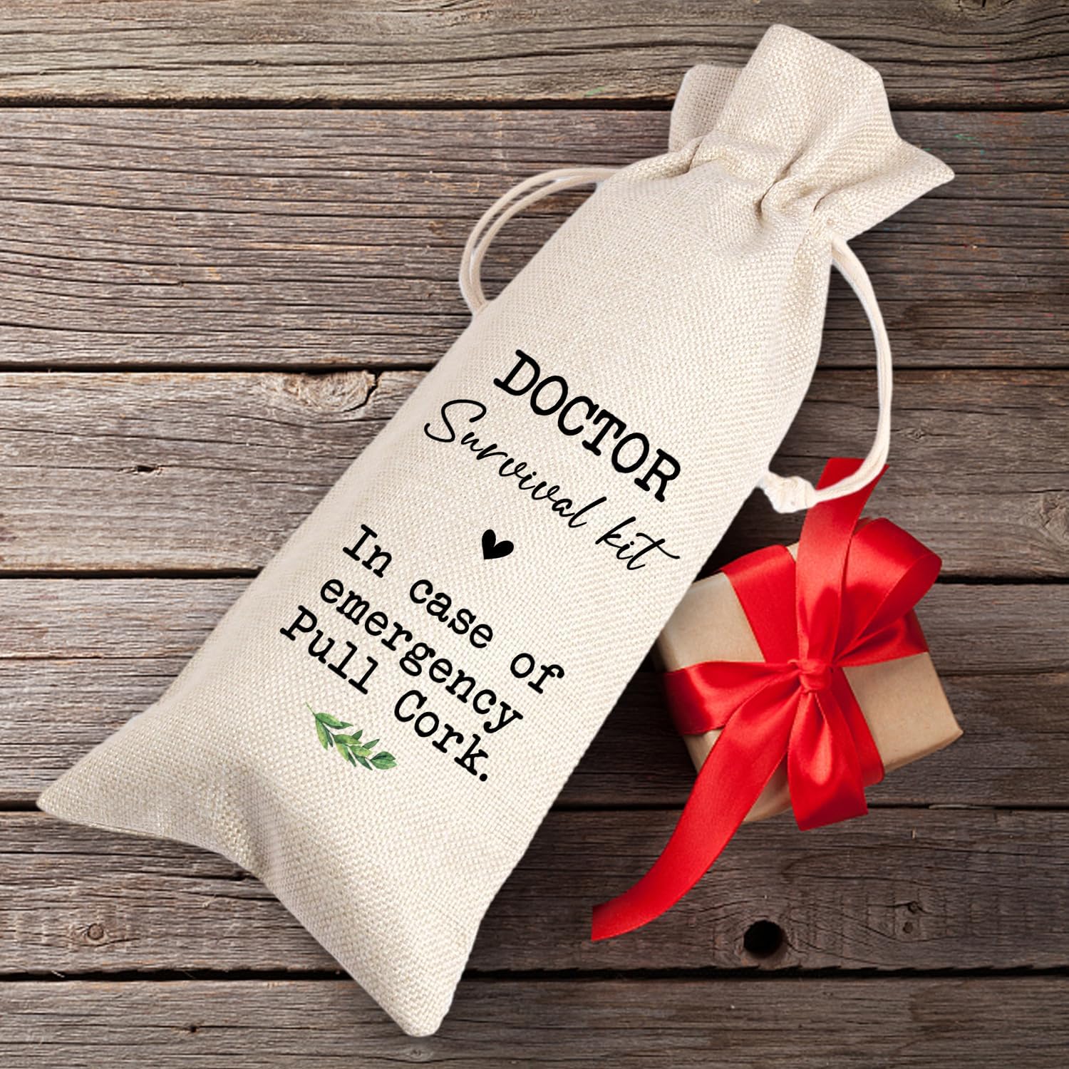 Regalos para médicos, kit de supervivencia para médicos, regalos de graduación de médicos, regalos únicos para médicos, bolsa de vino de