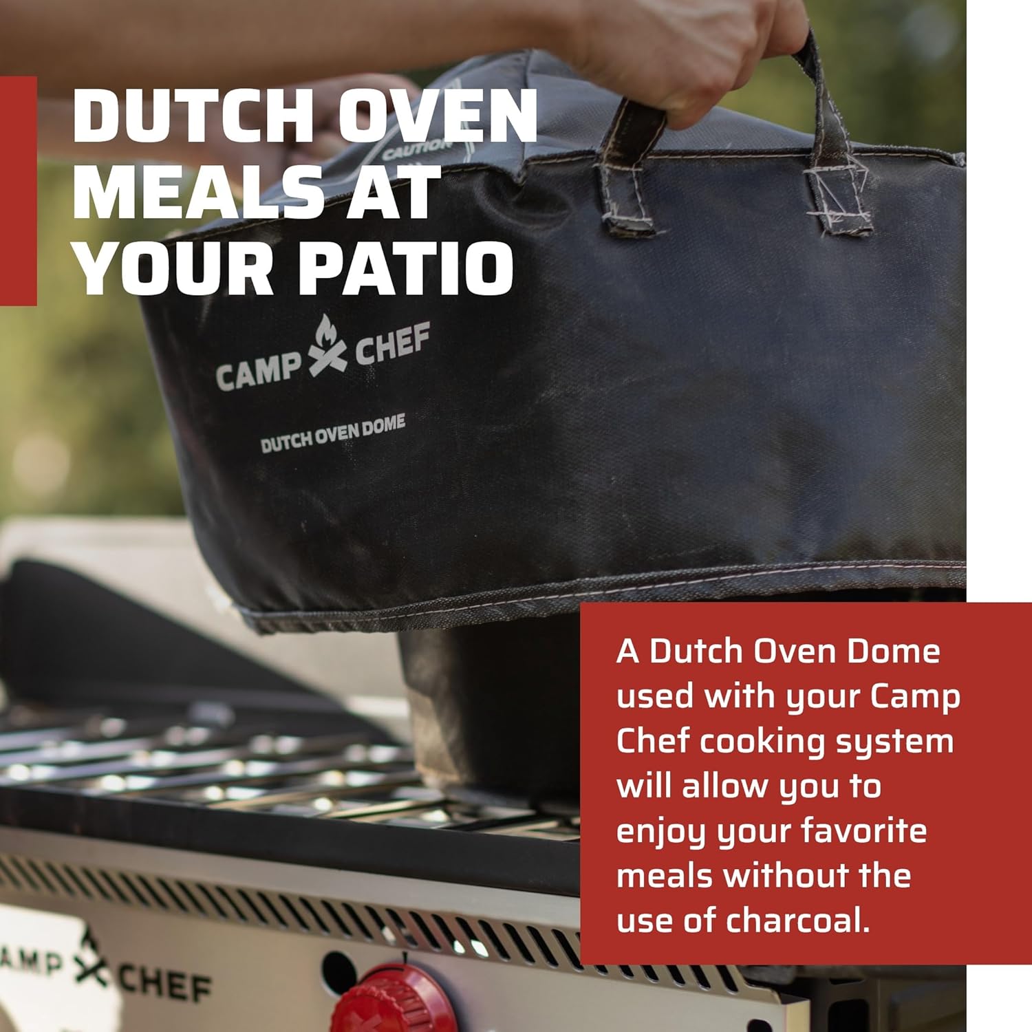 Camp Chef Black Dutch Horno Dome & Placa Difusor de Calor – Equipo de cocina al aire libre para artículos esenciales del hogar y accesorios de