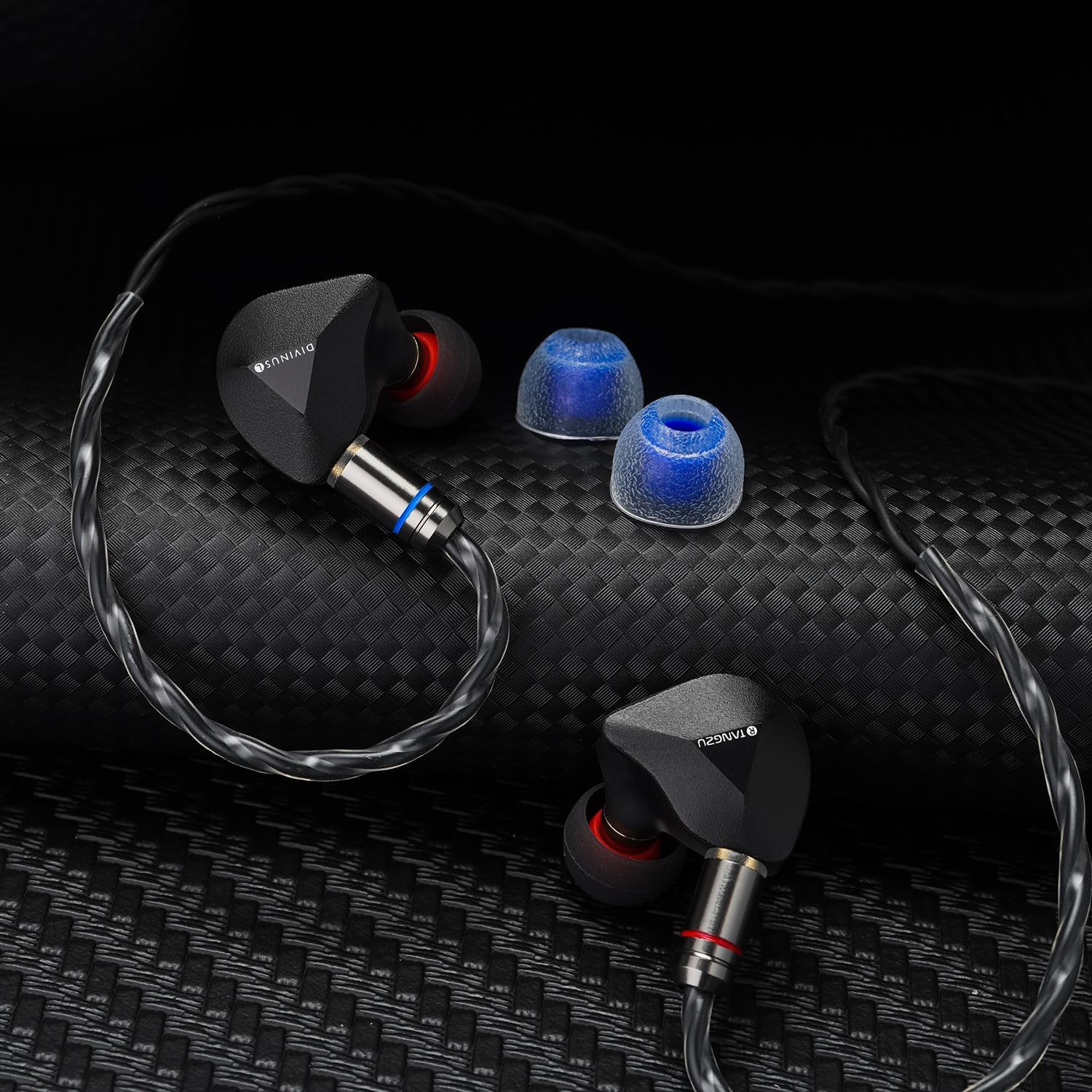 HiFiGo TANGZU x Divinus FUDU VERSE1 – 3 controladores híbridos intrauditivos, serie Zen de 0.394 pulgadas DD+ 2BA, auriculares intrauditivos IEMs