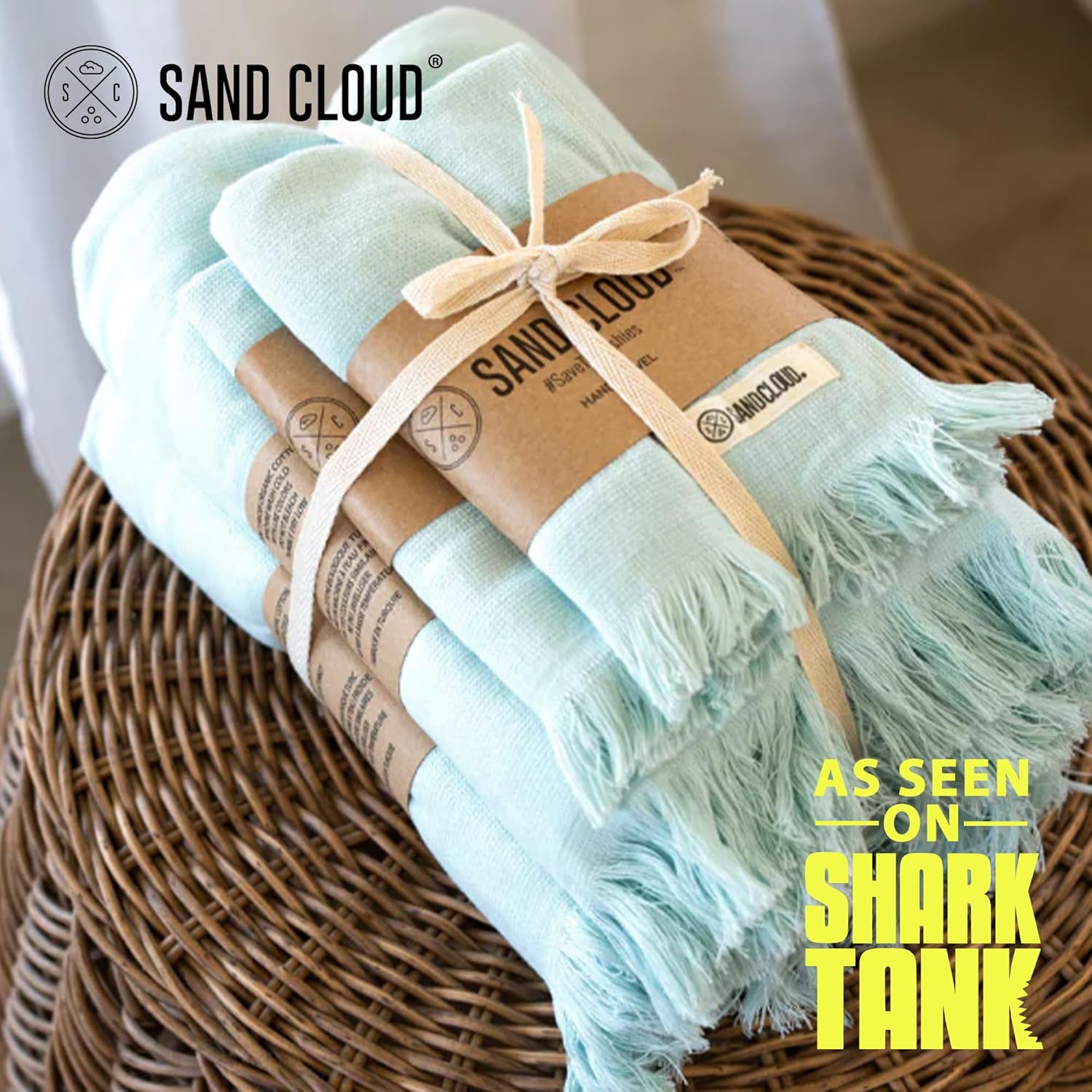 Sand Cloud Paquete de 4 toallas de baño turcas para baño, tamaño grande, hilo de algodón 100% orgánico certificado, ligero, suave y absorbente,