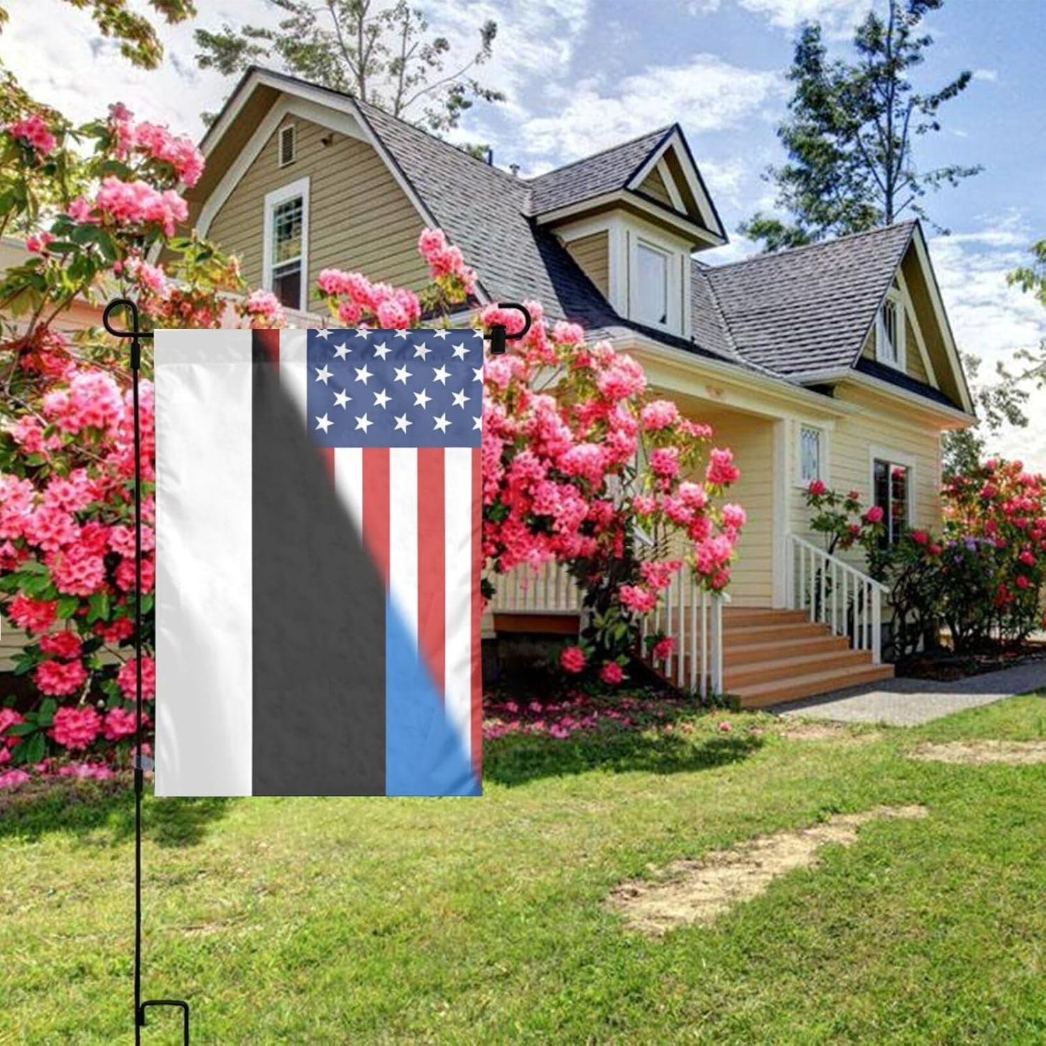 Bandera de país de Estonia, bandera de jardín americano, 12 x 18 pulgadas, pancartas verticales de doble cara para decoración del hogar, granja,