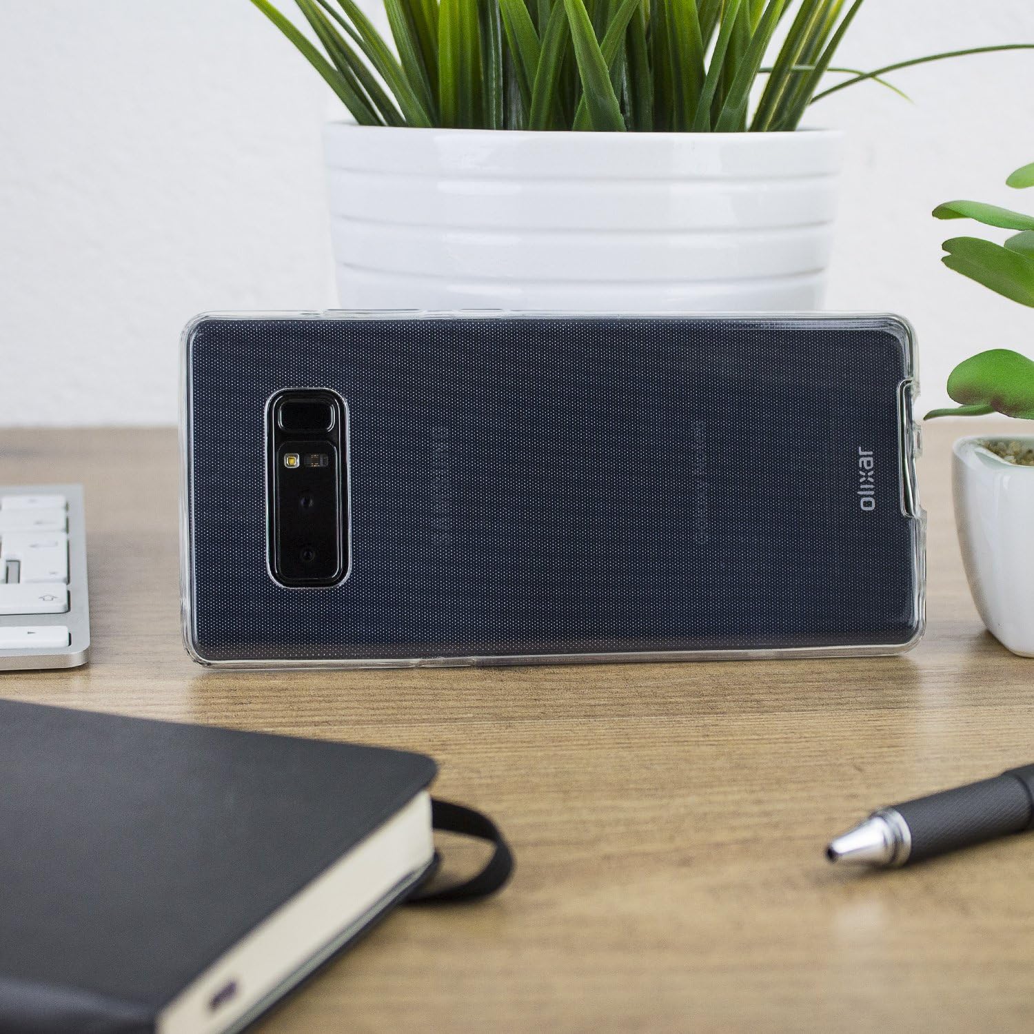 Olixar Funda de protección completa 360 para Samsung Galaxy Note 8, cubierta de cuerpo completo, protección delantera y trasera, diseño delgado