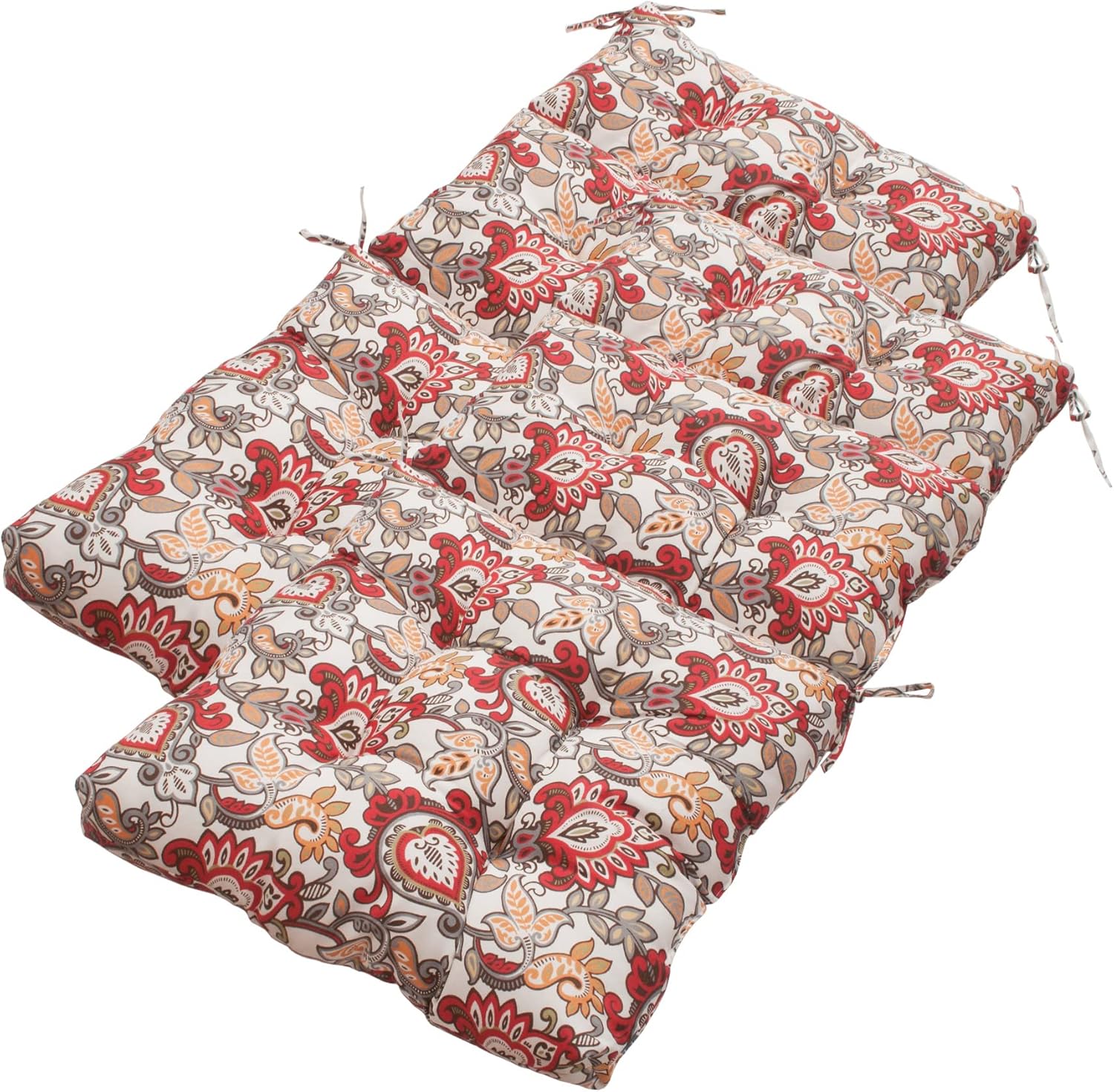 Magpie Fabrics Juego de 2 cojines para silla de respaldo alto para interiores y exteriores, impermeables, para asientos profundos, para tumbona