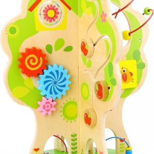 Dakin – Mesa giratoria de centro de actividades para niños pequeños, mesas de actividades de madera, cubo de actividades, juguete de madera, juguete Dakin – Mesa giratoria de centro de actividades para niños pequeños, mesas de actividades de madera, cubo de actividades, juguete de madera, juguete