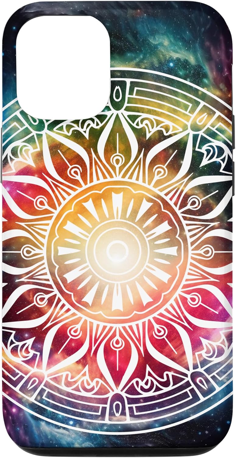Funda para iPhone 1212 Pro Spiritual Mandala Hippie Boho Flower Meditación para Mujeres