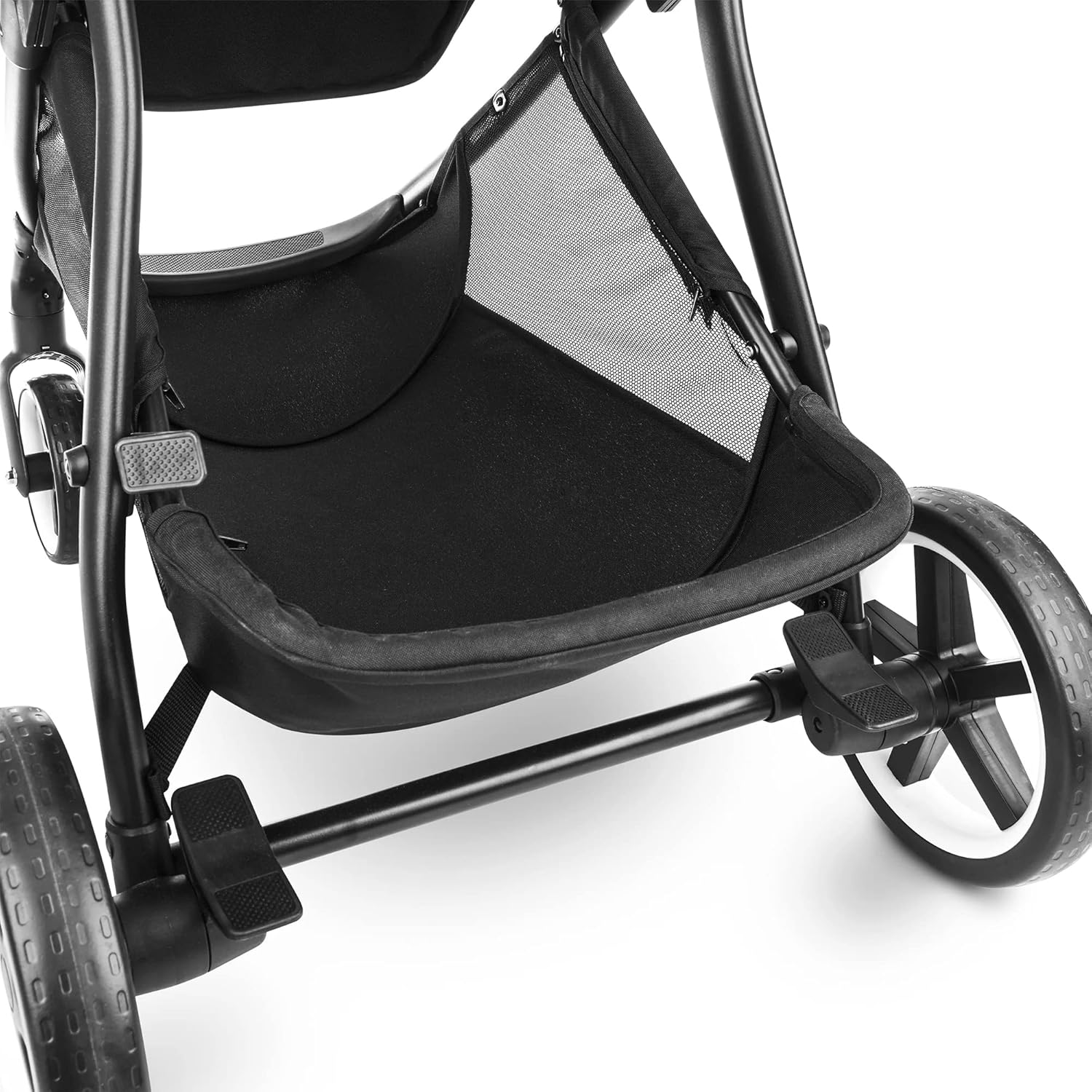 Evenflo Gold Shyft Travel Smart – Cochecito infantil con asiento de automóvil SecureMax con cesta de almacenamiento profunda y sensor seguro, gris