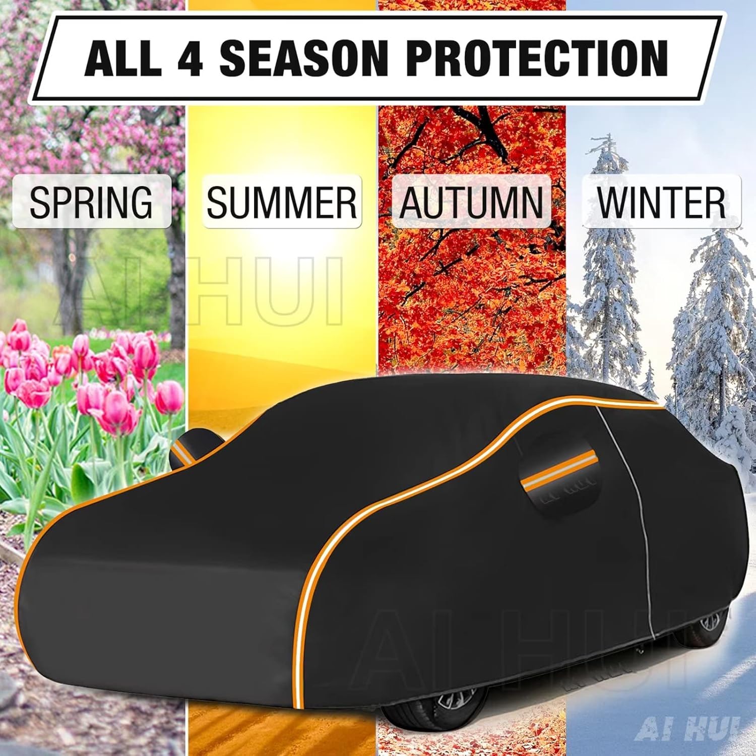AI HUI – Funda impermeable para automóvil, compatible con Toyota Supra GR A90 A91 (2020-2023), funda impermeable para todo tipo de clima, 100%
