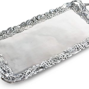 Arthur Court Designs – Bandeja decorativa de aluminio para servir de uva de metal, 21 x 10 pulgadas Arthur Court Designs – Bandeja decorativa de aluminio para servir de uva de metal, 21 x 10 pulgadas