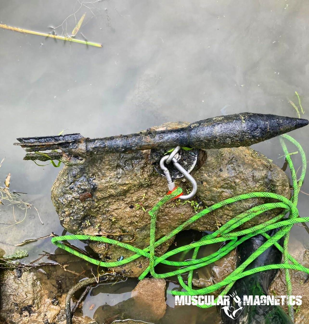 Paquete de pesca con imán de 1225lb de doble cara, incluye cuerda de alta resistencia de 6mm de diámetro y 100 pies de longitud, mosquete, guantes