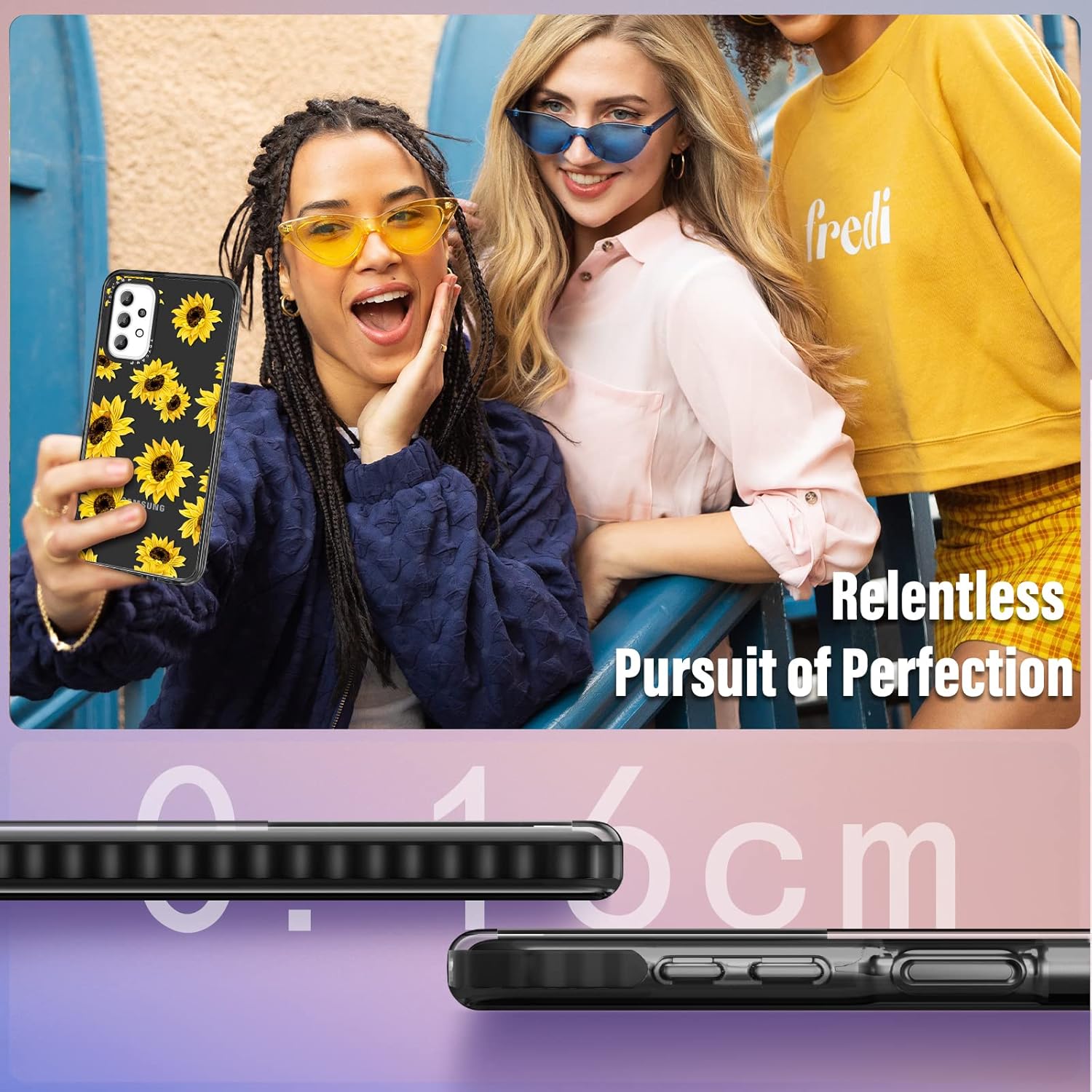 Toycamp Funda para Samsung A52 (también para Samsung A52s caso), bonito diseño de girasol divertido para mujeres y niñas para Galaxy A52 5G, bonita