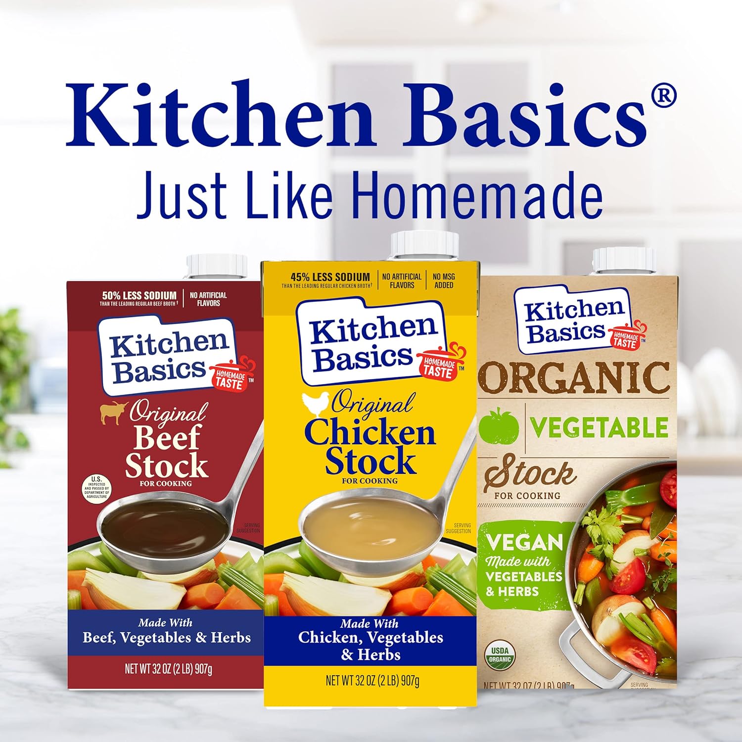 Kitchen Basics Caldo de hueso de pollo original (keto amigable), 32 fl oz (paquete de 12)