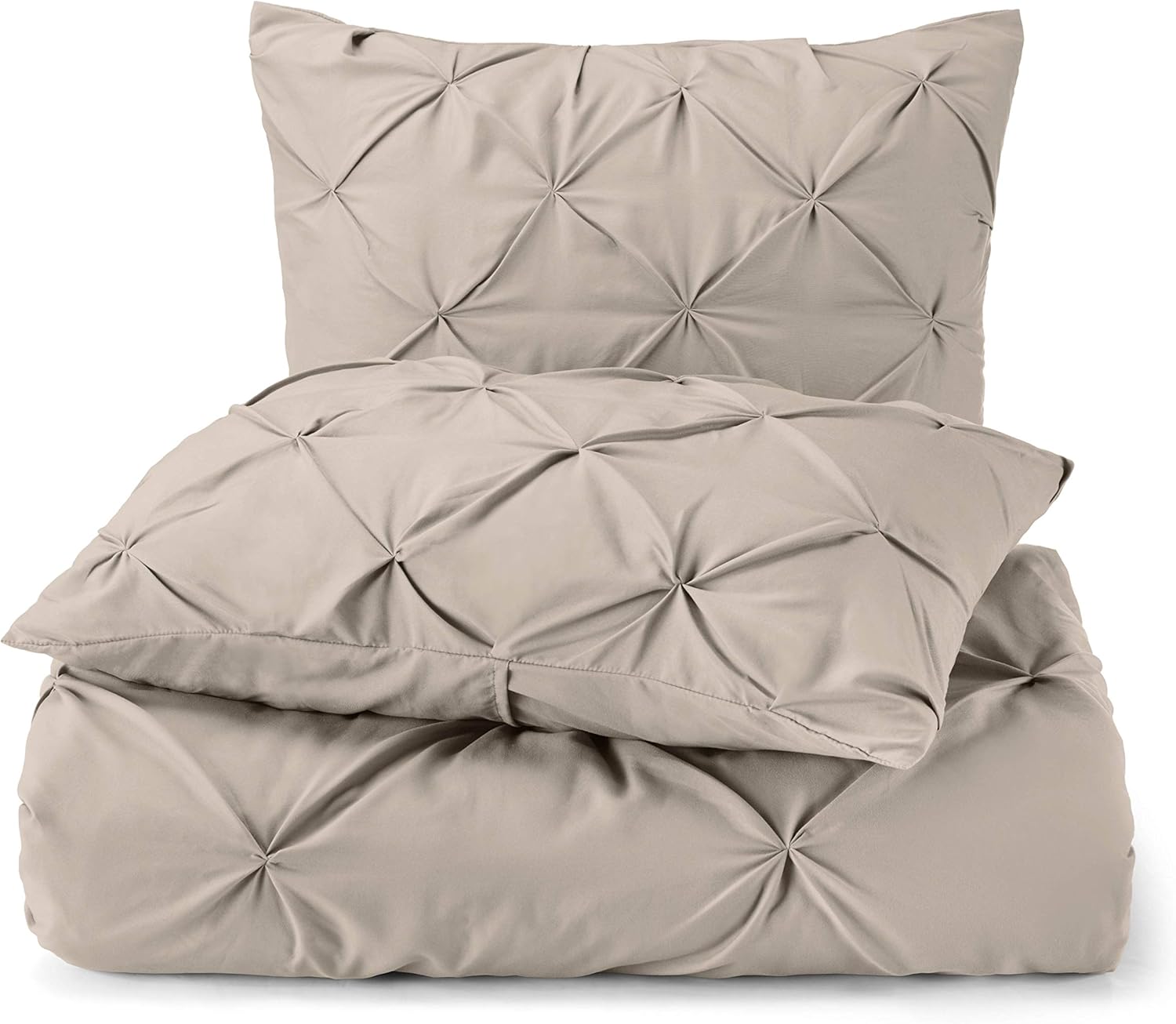Nestl Bedding Juego de funda de edredón, 3 piezas, plisado