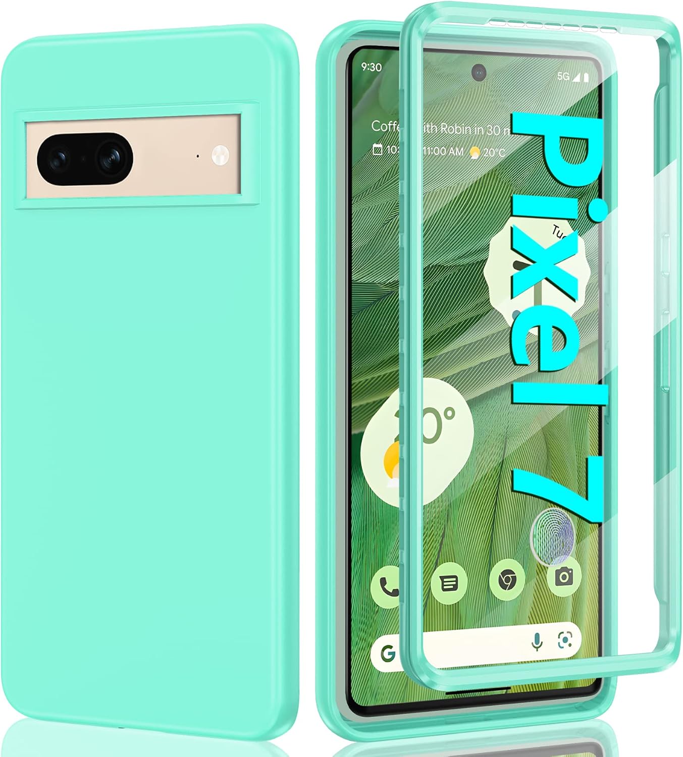 PUJUE Funda para teléfono Google Pixel-7 Funda protectora de silicona Pixel 7 a prueba de golpes – Fundas para celulares mate con protector de