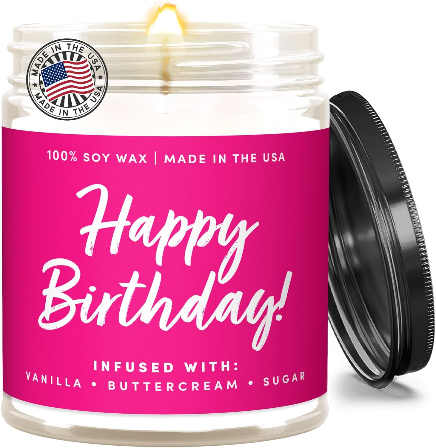 Regalos de feliz cumpleaños para mujeres, vela de feliz cumpleaños, regalos de velas para mujeres, regalos de mujer para cumpleaños, regalos de