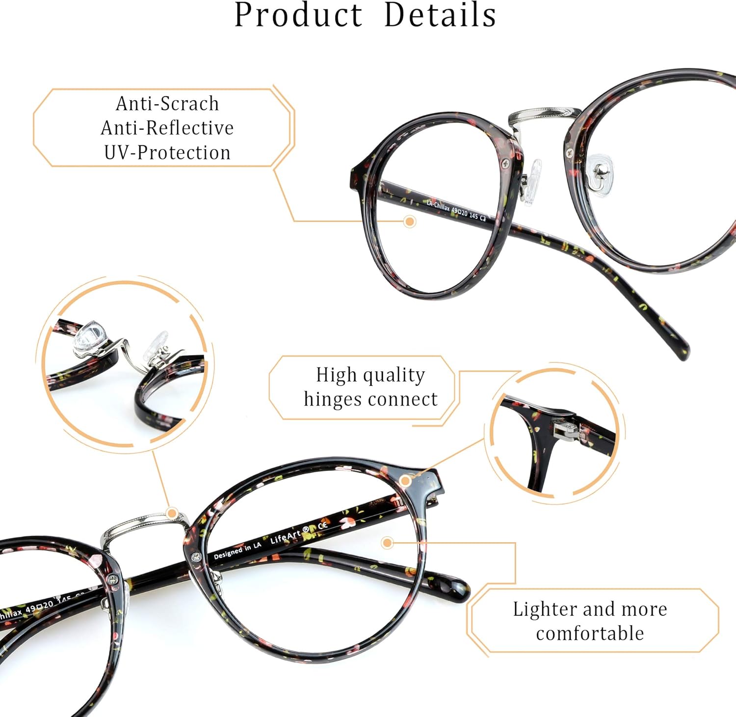 LifeArt – Gafas de lectura bifocales para mujeres y hombres, antideslumbrantes