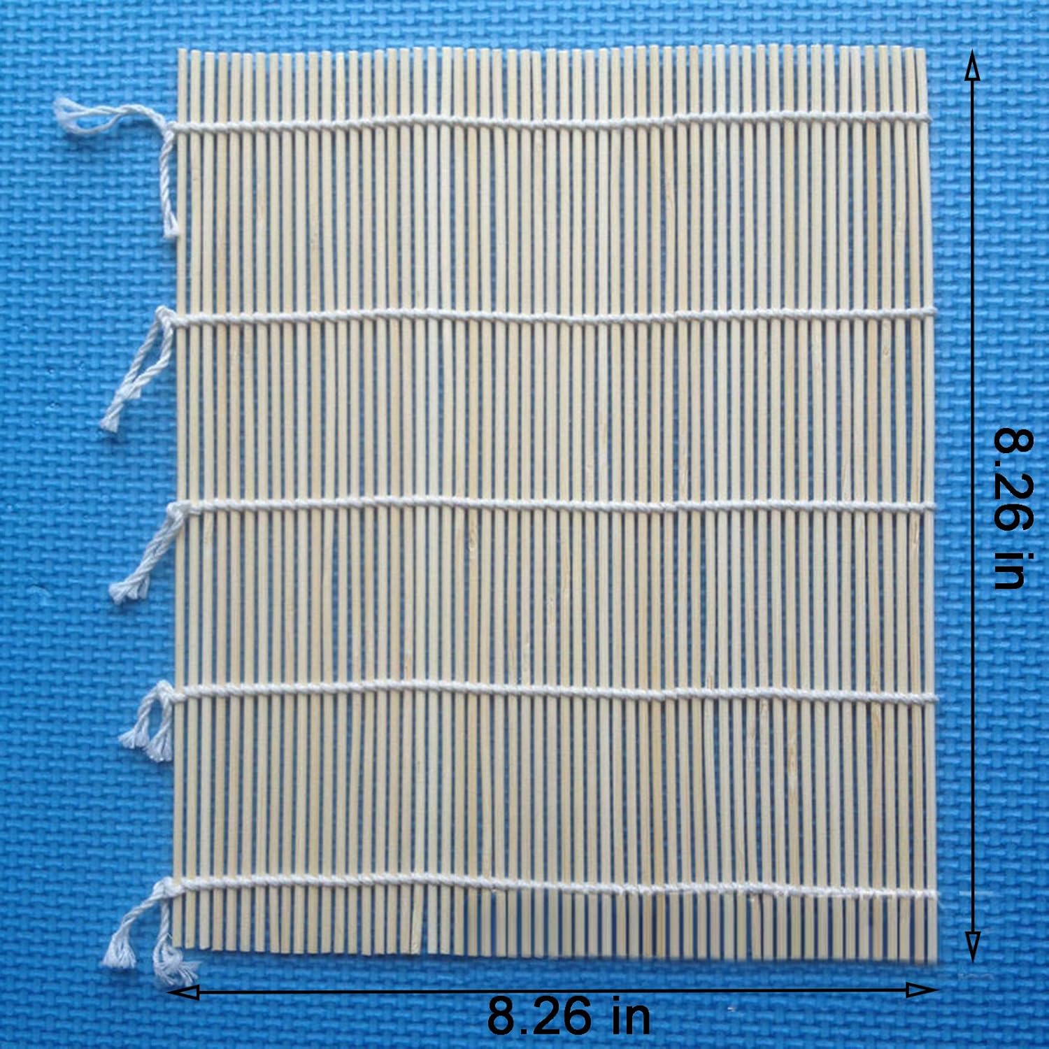 Alfombrilla de bambú para sushi, rodillo de sushi, fabricante de sushi, kit de fabricación de sushi para principiantes, 4 unidades