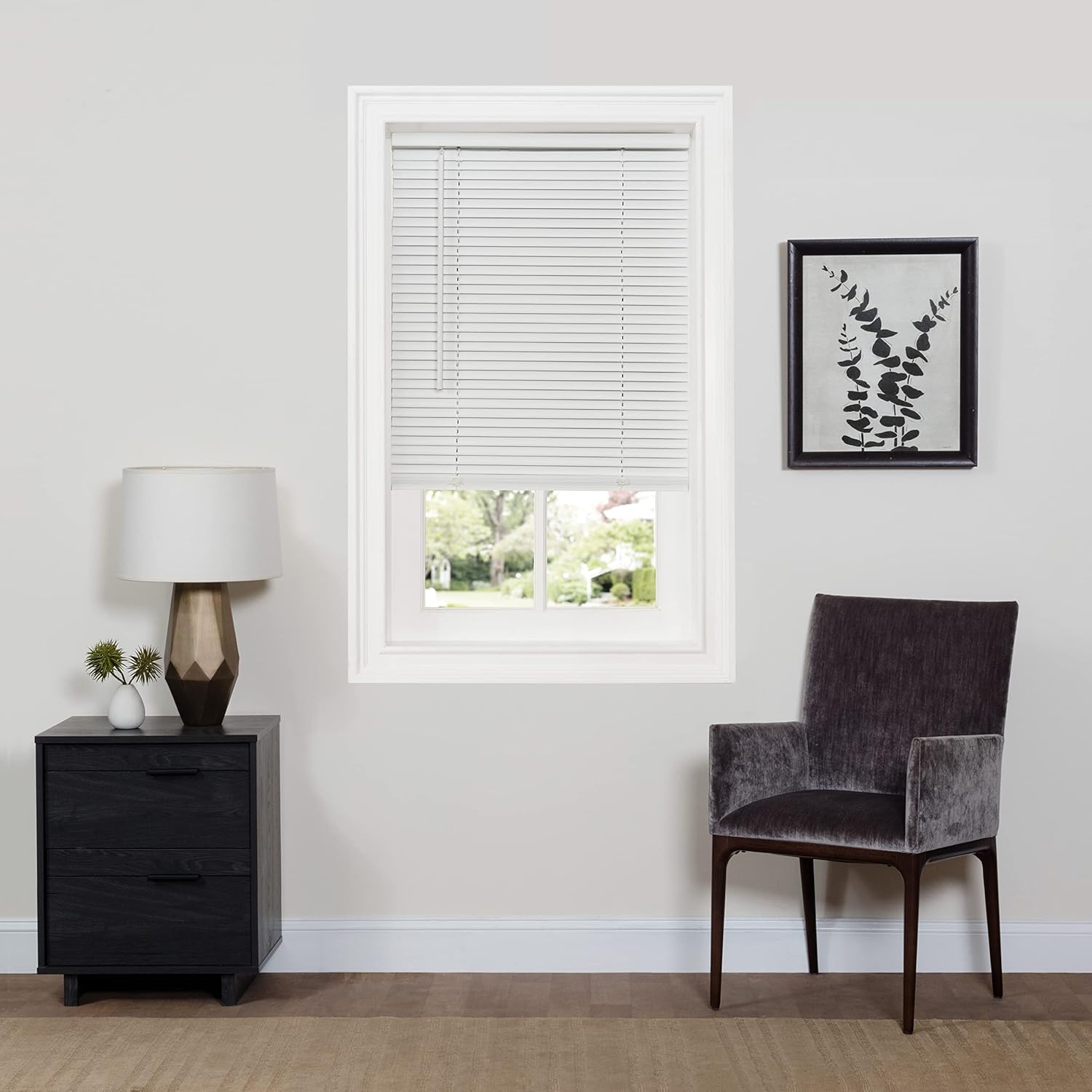 Achim Home Decor – Minipersiana inalámbrica para oscurecer la habitación, 46 pulgadas de largo, 64 pulgadas de altura, tamaño de listón de 1