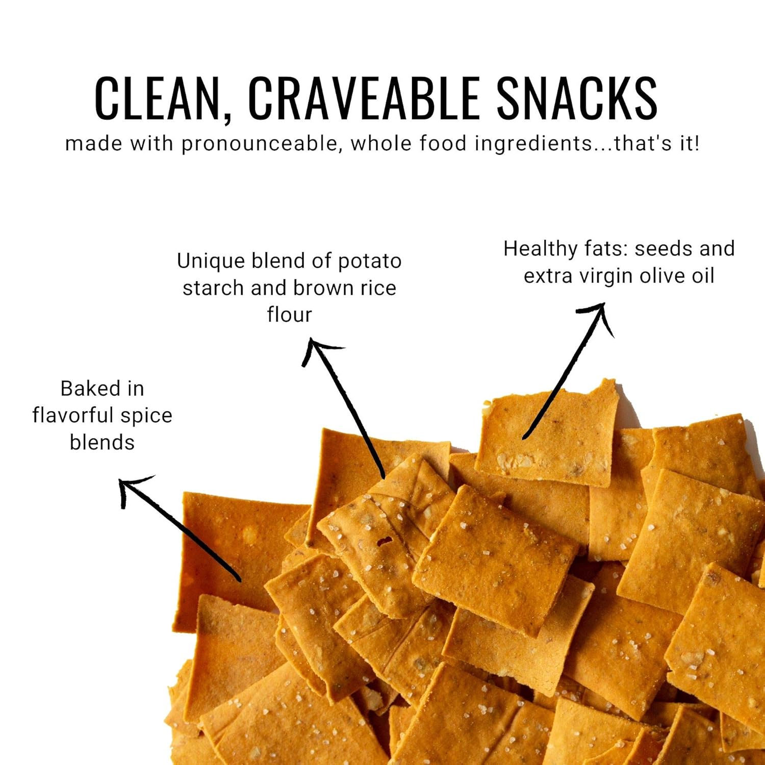 Every Body Eat Snack Delgados, Fiery Chile sabor a lima, vegano, sin gluten y sin lácteos (paquete de 6)