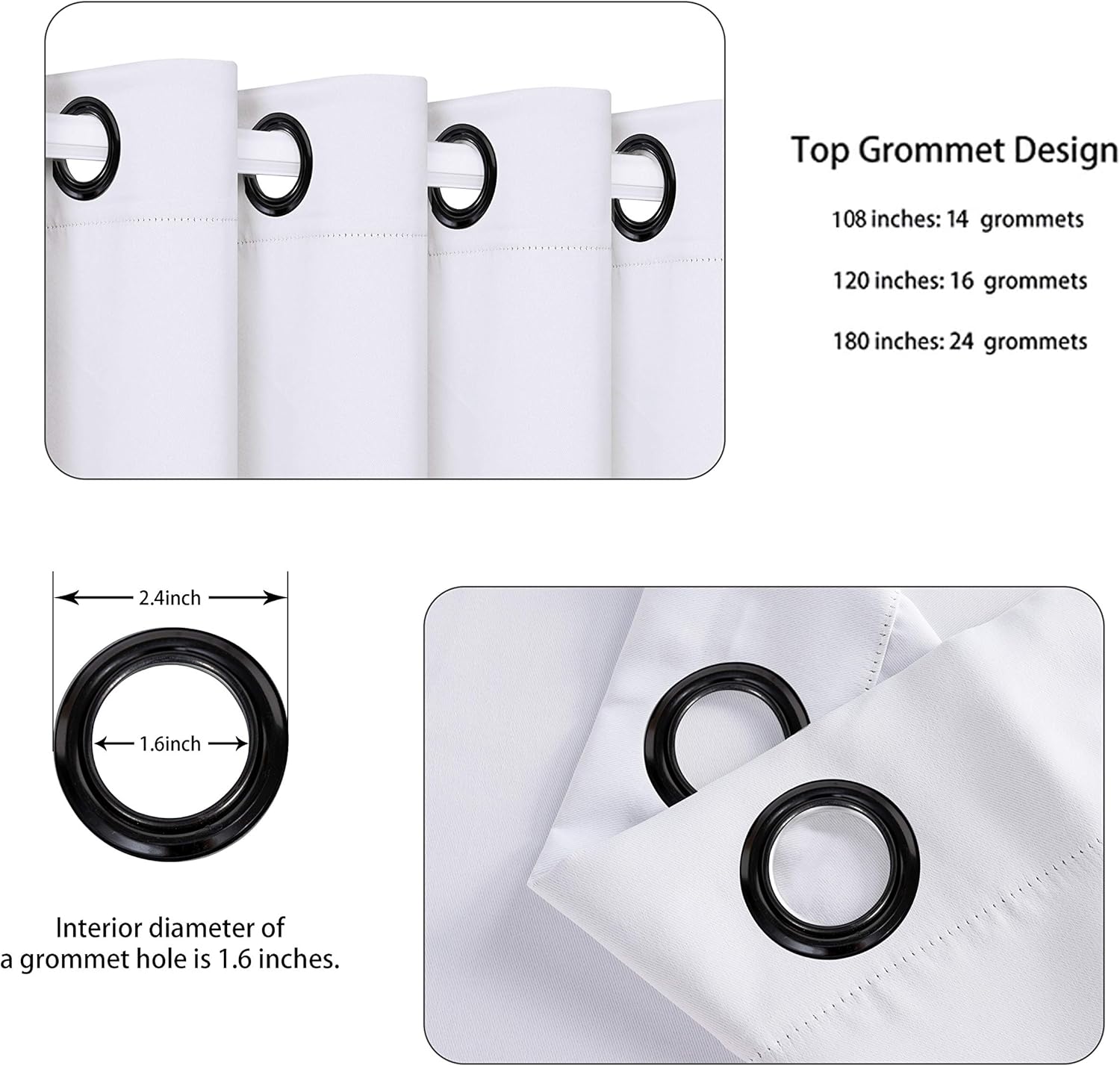 Bonzer – Cortinas blackout para separación de ambientes, anchas, privacidad total, para habitación compartida, 9pies de ancho x 7pies de alto,