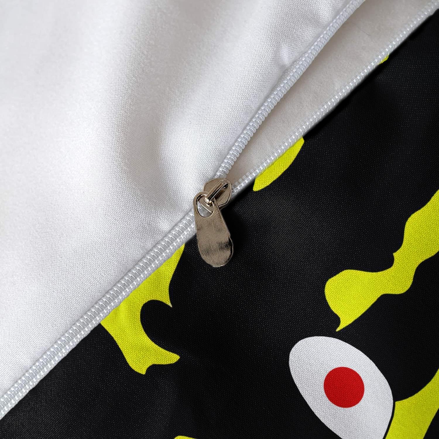 Juego de funda de edredón de tiburón camuflaje con estampado 3D para decoración de habitación, juego de ropa de cama supersuave de 3 piezas (1 funda
