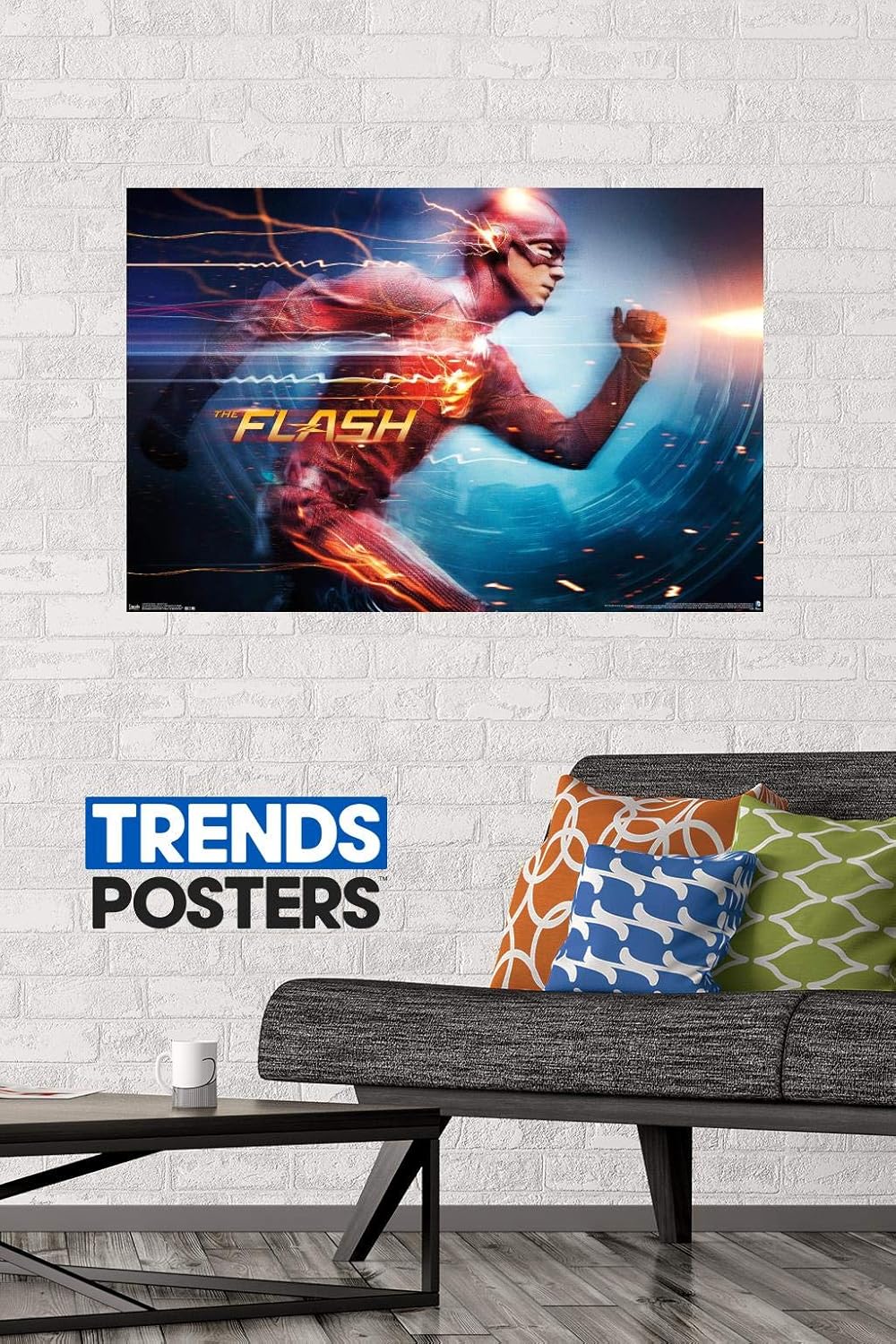 Trends International DC Comics TV-The Flash-Speed Force – Póster de pared, 22.375 x 34 pulgadas, paquete de póster y montaje prémium