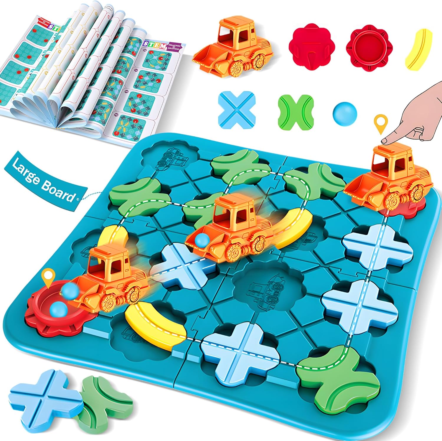 ROHSCE Juguetes STEM Juegos de mesa inteligente lógico constructor de caminos Brain Teasers Juego de rompecabezas, Montessori preescolar juguete de