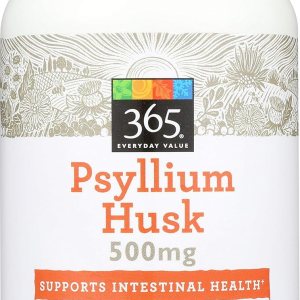 365 Everyday Value, cáscaras de psyllium 500 mg, 180 unidades (el embalaje puede variar) 365 Everyday Value, cáscaras de psyllium 500 mg, 180 unidades (el embalaje puede variar)