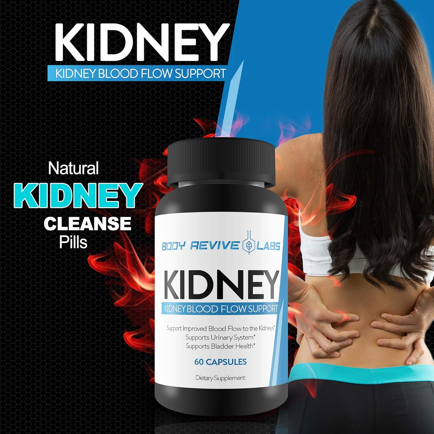 Apoyo renal – Apoyo al flujo sanguíneo renal – Ayuda a mejorar la función renal con flujo sanguíneo mejorado – Ayuda a mejorar la limpieza – Apoya