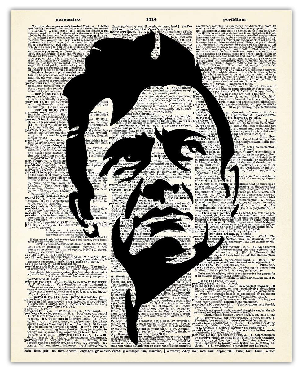 Johnny Cash Dictionary Wall Art Print – (8×10) Unframed Picture For Home, Office, Dorm & Bedroom Decor – Great Gift Idea Under $15