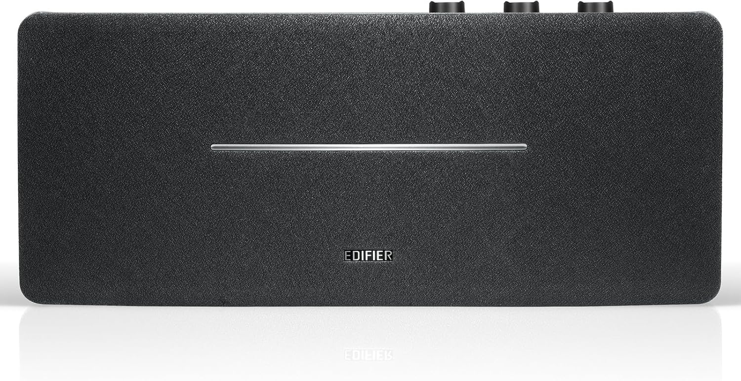 Edifier Altavoz de mesa D12 – Altavoz Bluetooth estéreo de escritorio integrado – Altavoz inalámbrico para computadora para uso de escritorio – 70