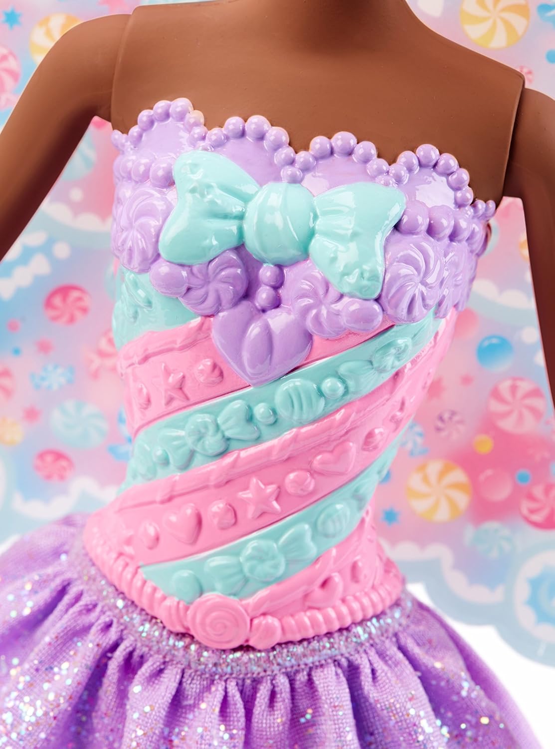 Barbie Dreamtopia – Muñeca de caramelo de hada, rosa