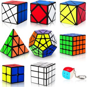 Juego de cubos mágicos paquete de 9 unidades Pirámide Piraminx 2 x 2 3 x 3 4 x 4 Megaminx Espejo Mini 3 x 3 Skewb Fenghuolun juguete para Juego de cubos mágicos paquete de 9 unidades Pirámide Piraminx 2 x 2 3 x 3 4 x 4 Megaminx Espejo Mini 3 x 3 Skewb Fenghuolun juguete para