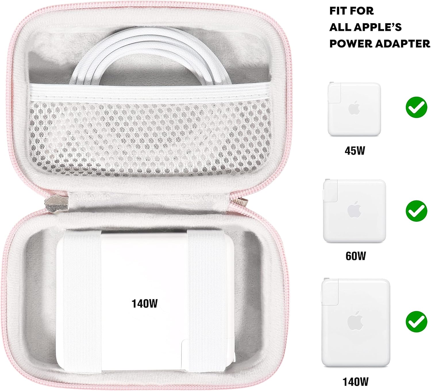 CaseSack Funda para MacBook Pro 2023, cargador de MacBook Air 2023, adaptador de corriente MagSafeMagSafe 2, iPhone 1515 Pro15 Pro Max1414 Pro,