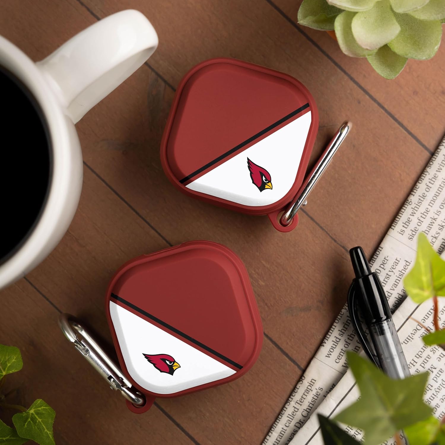 Game Time Arizona Cardinals HDX Champion Series – Funda compatible con Samsung Galaxy Buds Pro